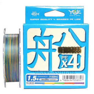 Плетеный шнур YGK Veragass PE X4 #1